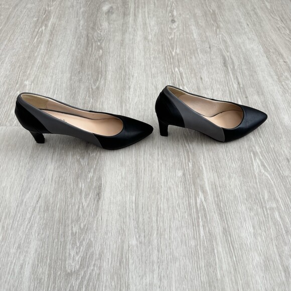 Sandra Venditti Milan Women's Pointed Toe Kitten Hells Black/Grey Size 6 Women - Picture 5 of 12